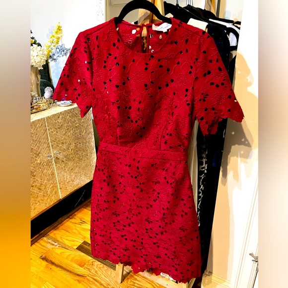 New DVF lace anemone cut out dress - size 2